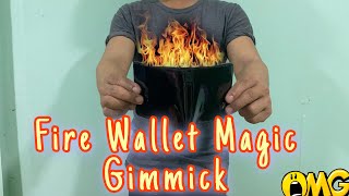 Fire Wallet Magic Easy Gimmick