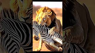 The Greatest Lion at Hunt 🔥 #Lion #wildlife #Viral #Shorts