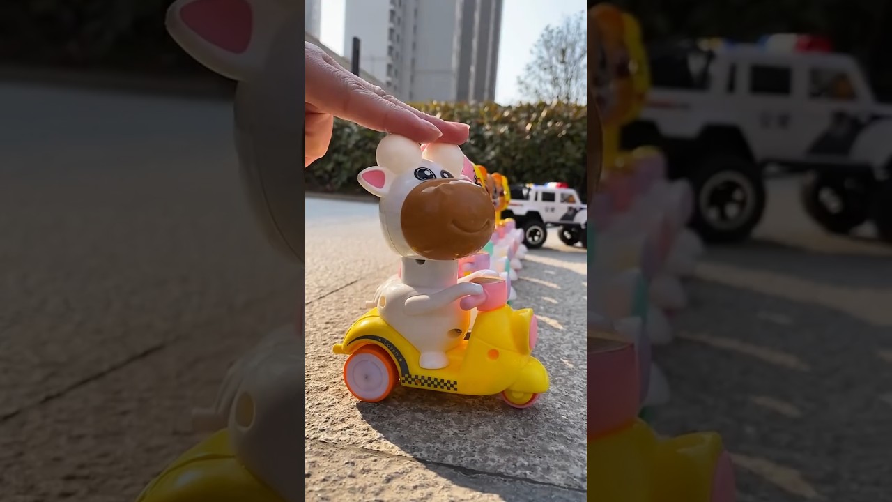 Adorable Animal Scooters 🛵🐶✨ Wind-Up Fun on Wheels! 🚀🎉