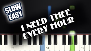 I Need Thee Every Hour | SLOW EASY PIANO TUTORIAL + SHEET MUSIC by Betacustic