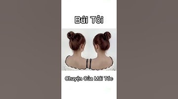 Kiểu Búi Tỏi Cute #tocxinh #tocngan #buitoc