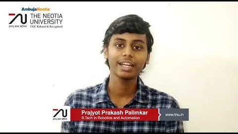 The Neotia University Student | Prajyot Prakash Palimkar