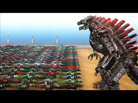 100 TEK GIGAS vs MECHA GODZILLA | ARK