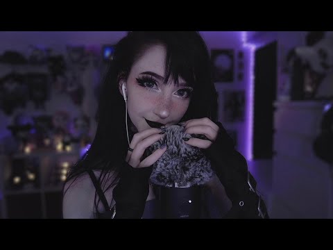 asmr ☾ lofi fluffy mic scratching 💤💜