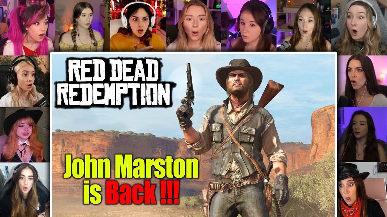 ALL GIRLS REACT TO RED DEAD REDEMPTION 1 FULL GAME CUTSCENES|REACTION MASHUP|2025|GAME MOVIE|PART 1