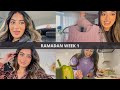 Ramadan vlog week 1  modelling shoots podcast filming and cooking at home