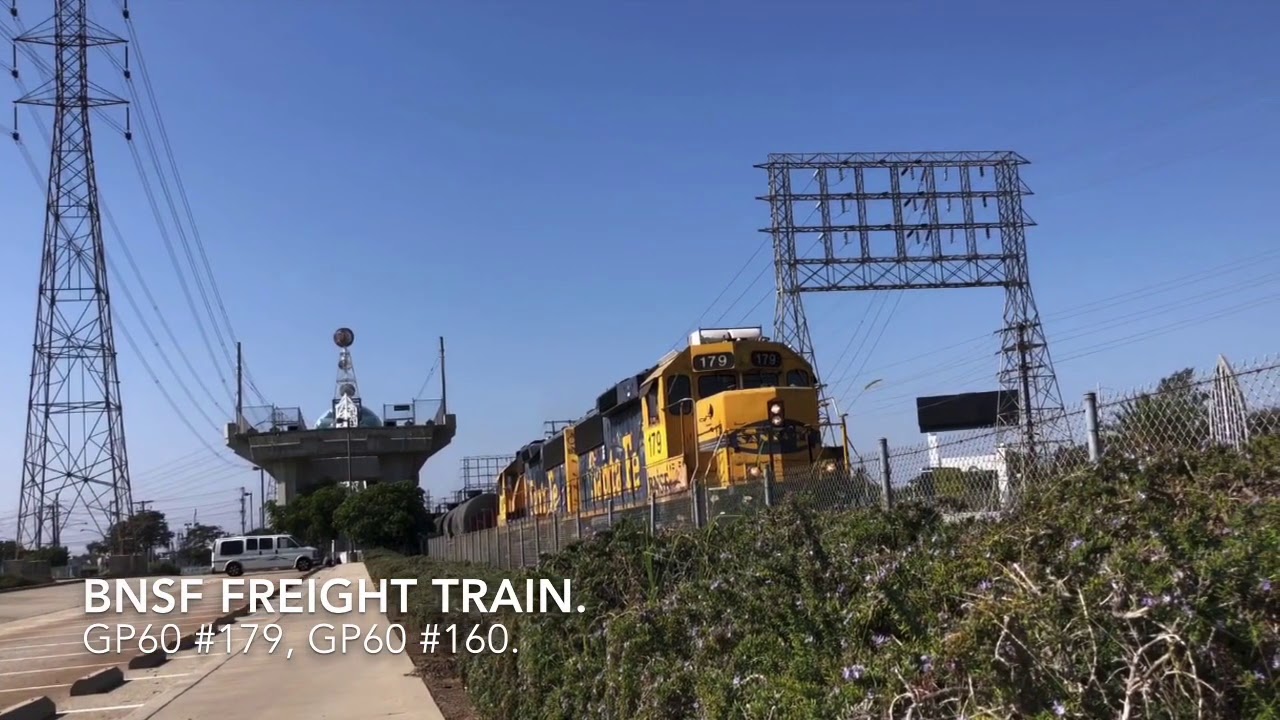 BNSF Freight Train at Redondo Beach Metro Station. YouTube