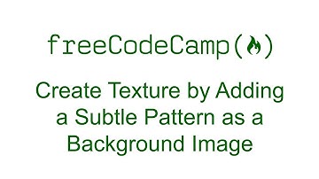 Applied Visual Design - Create Texture by Adding a Subtle Pattern as a Background Image