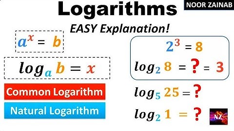 Logarithms Made Easy | Common & Natural Logs | Solved Examples | Exponential Equations | Maths