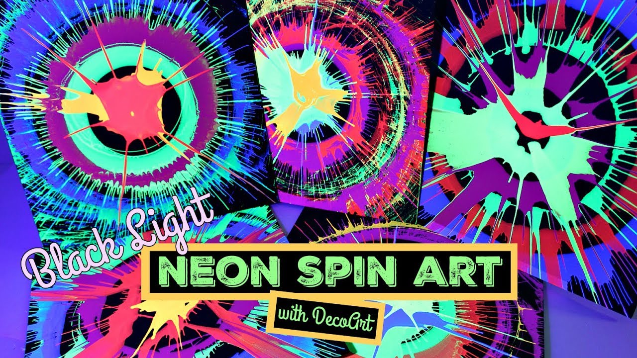 Group Sales Neon Spin Art Machine Play Set