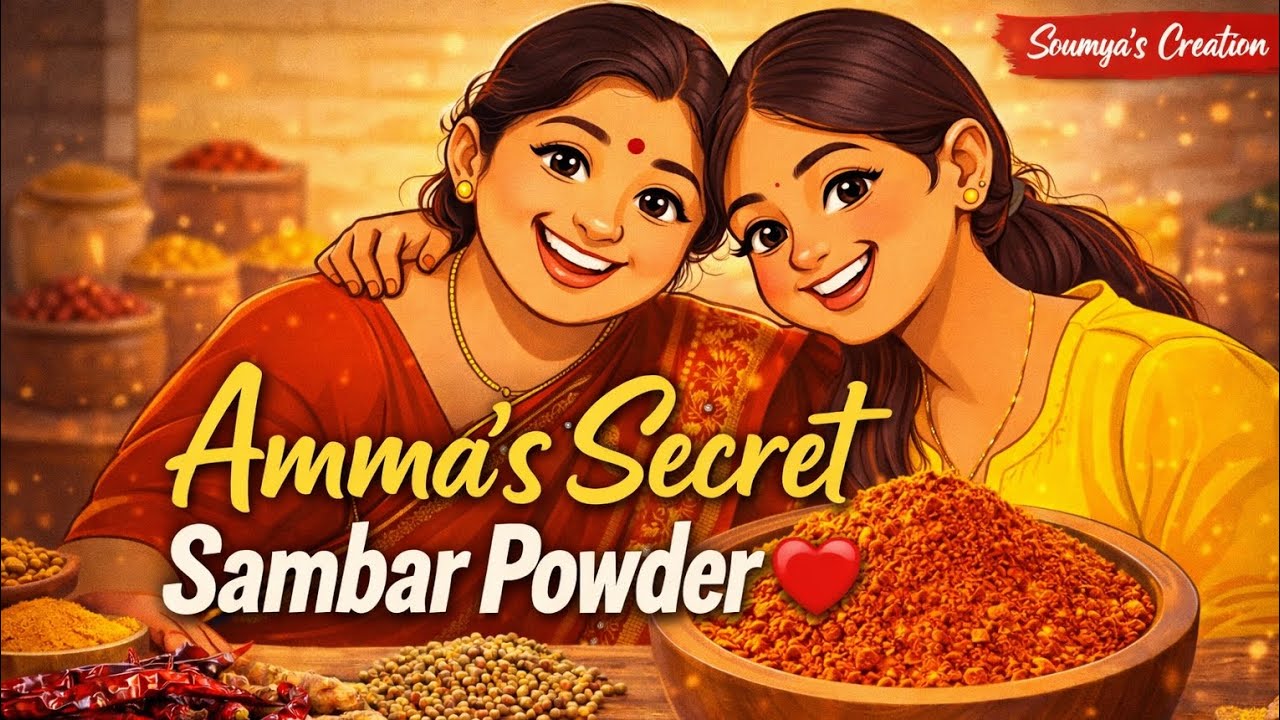 Authentic Sambar Powder Recipe | ಮನೆಯಲ್ಲೇ ಸಾಂಬಾರ್ ಪುಡಿ ಮಾಡುವ ಸುಲಭ ವಿಧಾನ 🌞