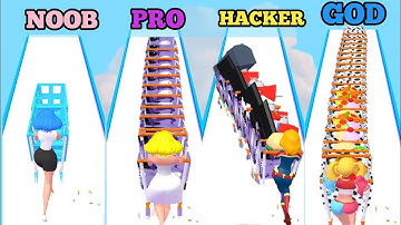 Noob vs Pro vs Hacker vs God In Cart Pusher