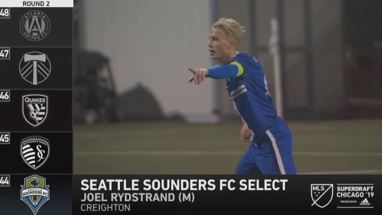 Joel Rydstrand 2019 MLS SuperDraft Selection