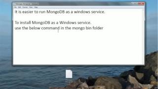 Mongo DB 3 installation on Windows