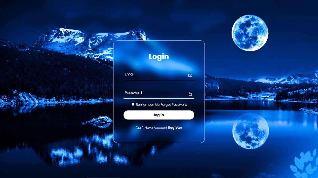 Login Form in HTML & CSS | واجهة تسجيل دخول بسيطة - YouTube