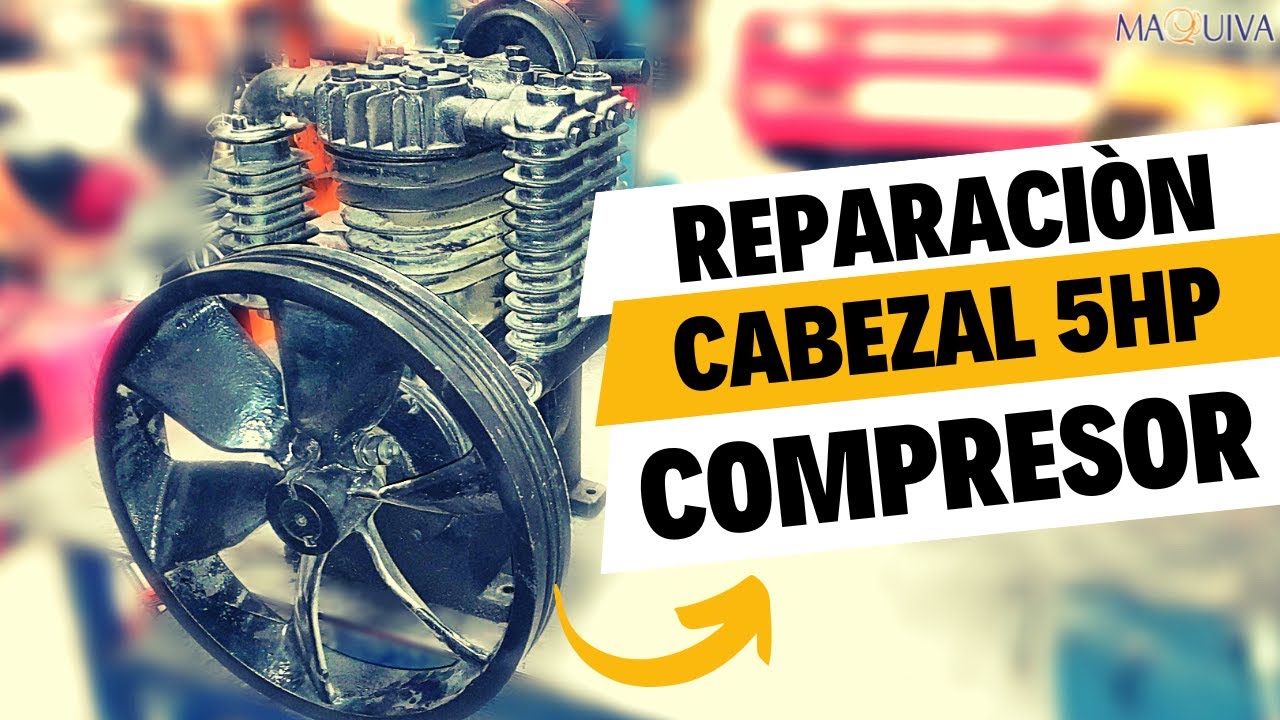 DAÑO POR USAR FILTRO DE AIRE INCORRECTO / REPARACIÒN CABEZAL 5HP 2 ETAPAS/