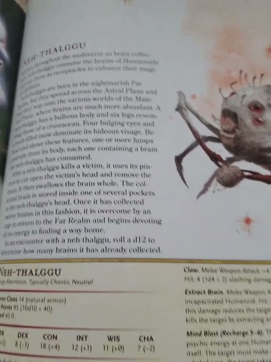 Brain collectors? Neh-Thalggu #dnd #dnd5e #spelljammer #short #rules ...
