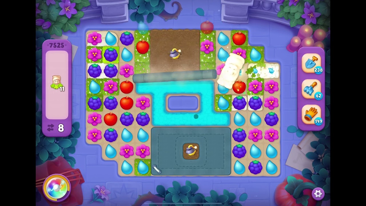 GardenScapes Level 7525 no boosters - YouTube