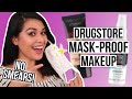 The BEST Long Lasting DRUGSTORE Makeup For Face Masks (NO SMUDGING!)