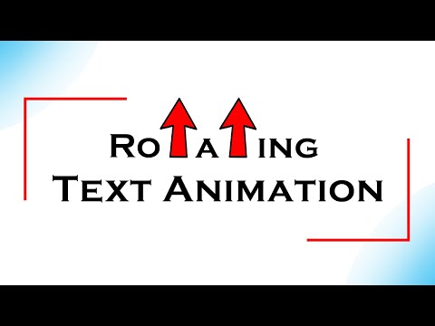 Rotating Text Animation Using HTML and CSS