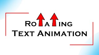 Rotating Text Animation Using HTML and CSS