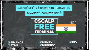 How to download, install and connect to Binance free terminal CScalp