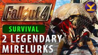Fallout 4 - 2 Legendary Mirelurks - SURVIVAL - Salem
