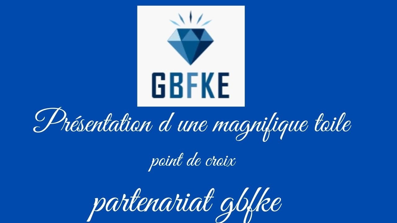 Présentation d une magnifique toile #pointdecroix partenariat #gbfke