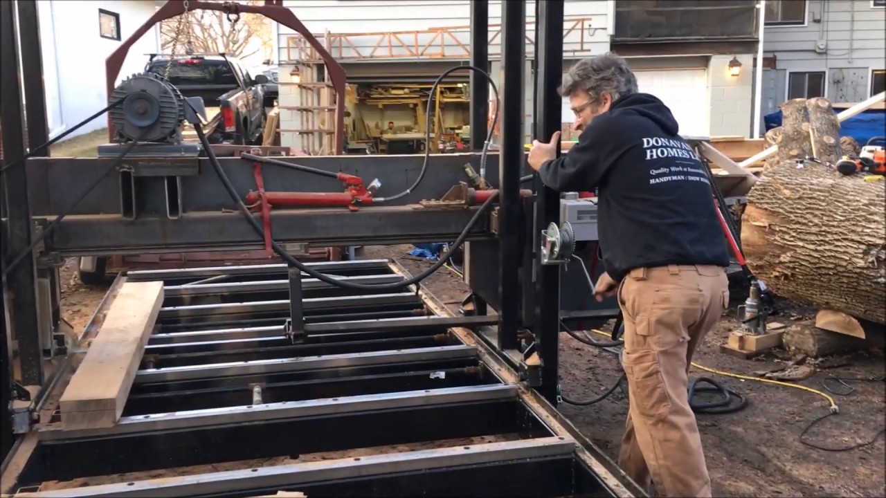 70 foot Chinese Elm for lumber Part 4 2nd day at the mill