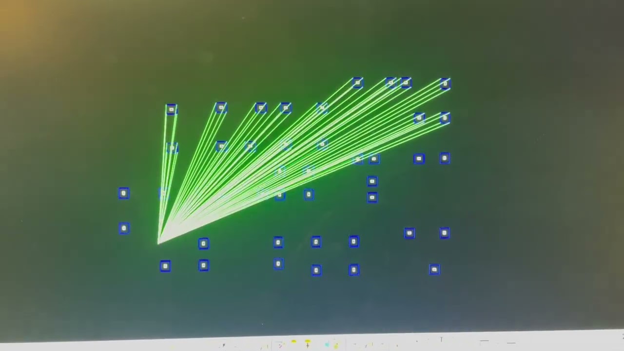Self-draw CAD demonstrating 2-point inverse from total station to column offset corner