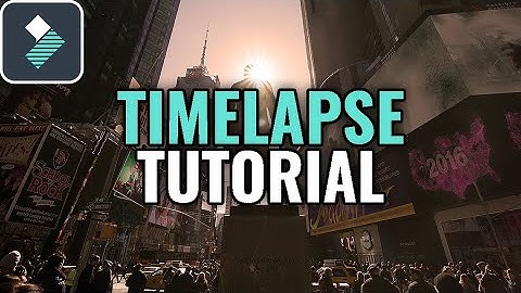 Filmora 9 Time Lapse Tutorial | How To