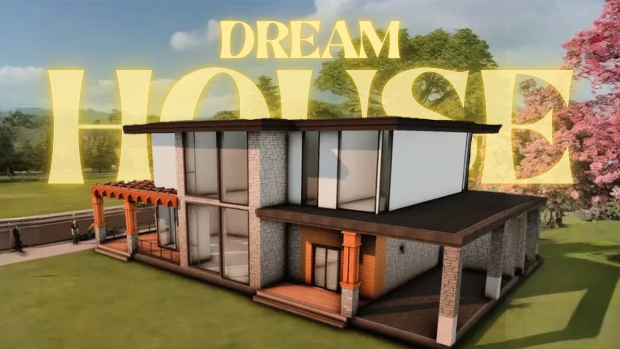 DREAM HOUSE: Modern Big House In The Sims 4