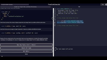 11 Destructuring Assignment to Assign Variables from Nested Objects - ES6 -  FreeCodeCamp Solution