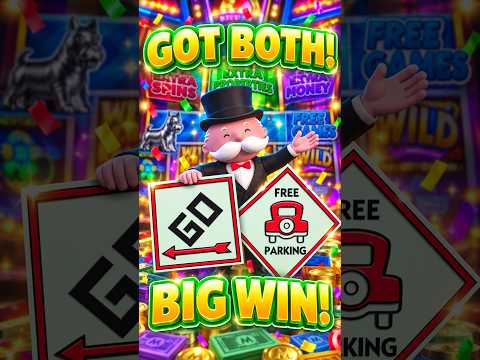 💰BIG WIN!💰 GO and FREE PARKING IN THE SAME MONOPOLY BIG BOARD BUCKS BONUS! #shorts #monopoly