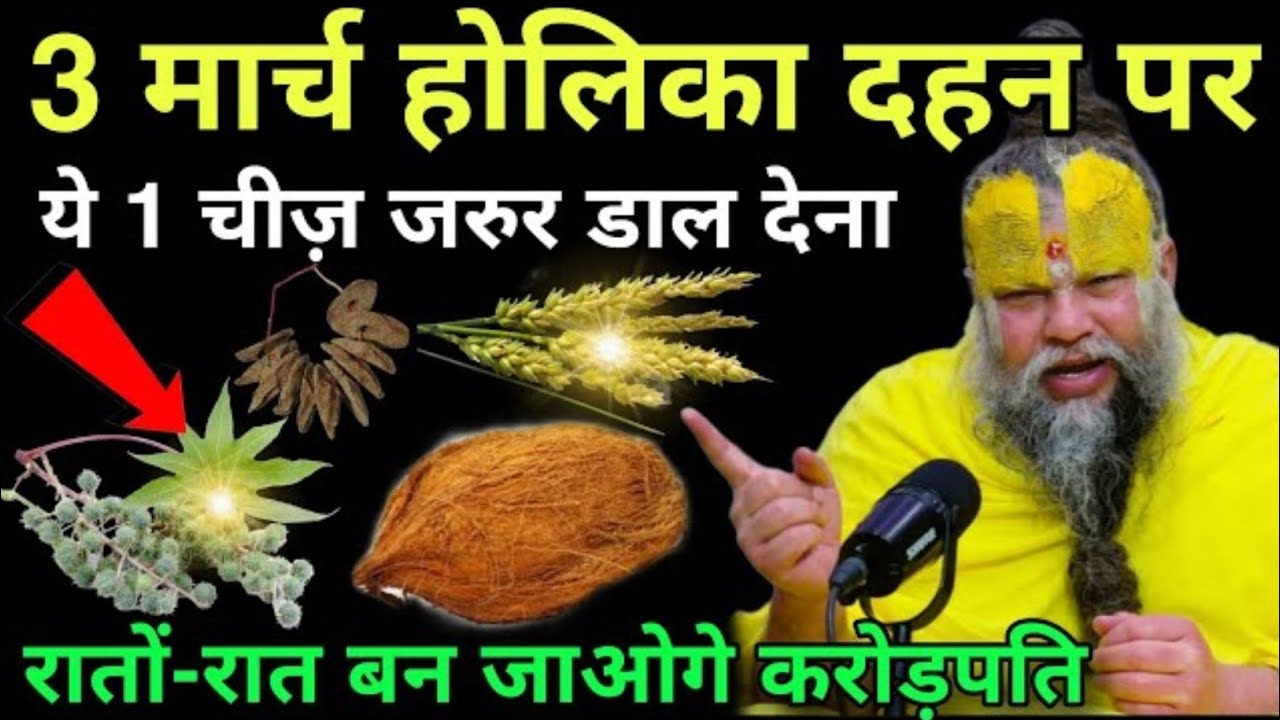 3 मार्च होलिका दहन पर ये 1 चीज़ जरुर डाल देना // Premanand ji maharaj 
