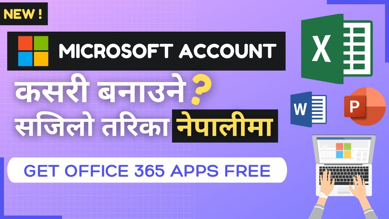  nepali how to make a new microsoft account 2021 youtube