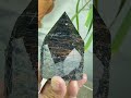 Ponta de Turmalina Negra com Hematita Natural - Proteção • Aterramento
