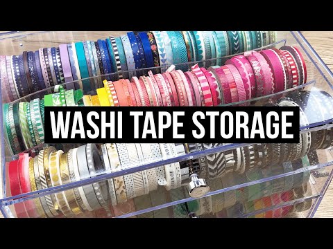 How to Organize Washi Tape - Aubree Originals