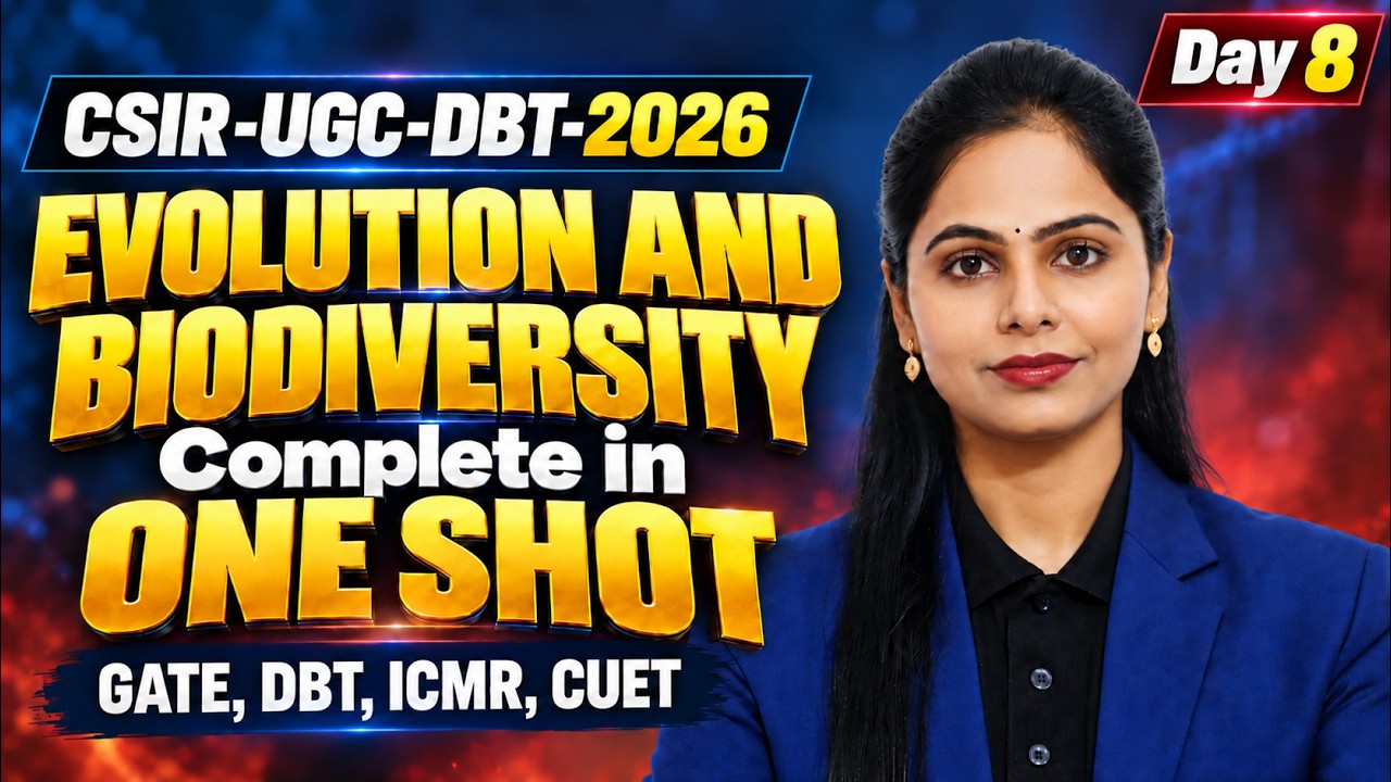 Evolution & Diversity ONE SHOT | CSIR-UGC-DBT Life Science | Unit 9 | Dr. Manisha Verma | Dec 2026 |