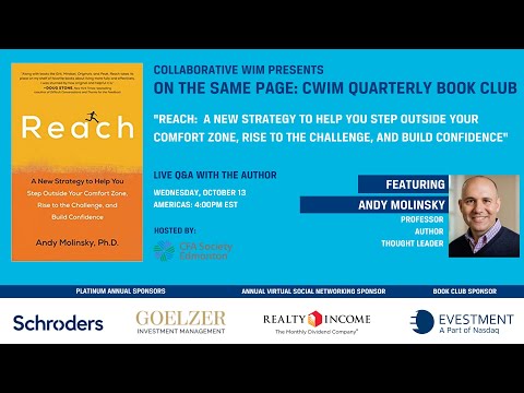 Q4'21 Collaborative WIM Book Club, ft. Andy Molinsky (Hosted by CFA Society Edmonton for Americas)