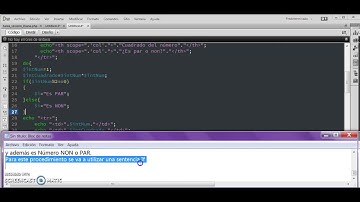 CALCULO DE CUADRADOS DE CADA NUMERO Y COMPROBAR SI ES PAR o ES NON