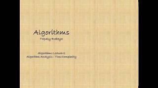 Algorithm Analysis || Time Complexity- Part 2 || Lecture 2
