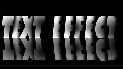Photoshop Create a Powerful, Dramatic, Deep Text Effect with Reflection | Graphic Ke Saathi