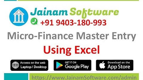 Managing Micro-Finance Customer, Loan and Ledger In Excel | MicroFinance in Excel | Jainam Software