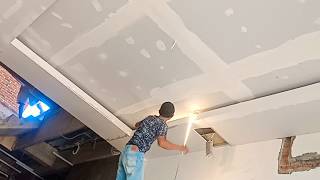 Cara pasang lampu led strip di plafon #Memasang led plafon #ledstripuntukplafon.. 