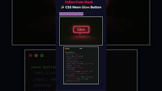 Create a Neon Glow Button with CSS 💡🔥 | HTML & CSS
