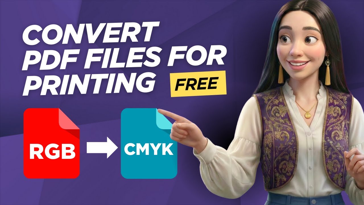 Can't export CMYK PDF Print in Canva? Convert RGB to CMYK for FREE | Professional Printing Guide