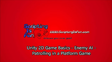 Unity 2D Game Basics - AI - Patrolling in a Platform Game