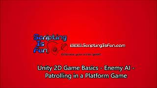 Unity 2D Game Basics - AI - Patrolling in a Platform Game