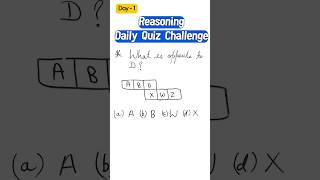 Day 1 📍Daily Reasoning Quiz 🎯 | Dice Reasoning Short Tricks for SSCCGL , Banking & Railway #Shorts